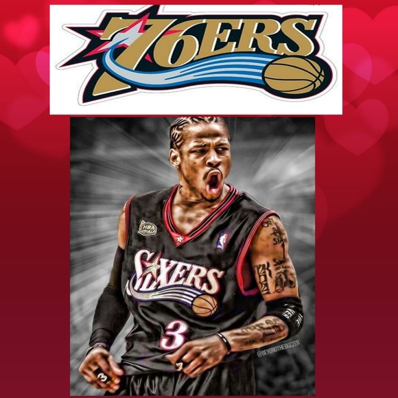 Allen Iverson Philadelphia 76ers Throwback Jersey - Picture 5 of 11